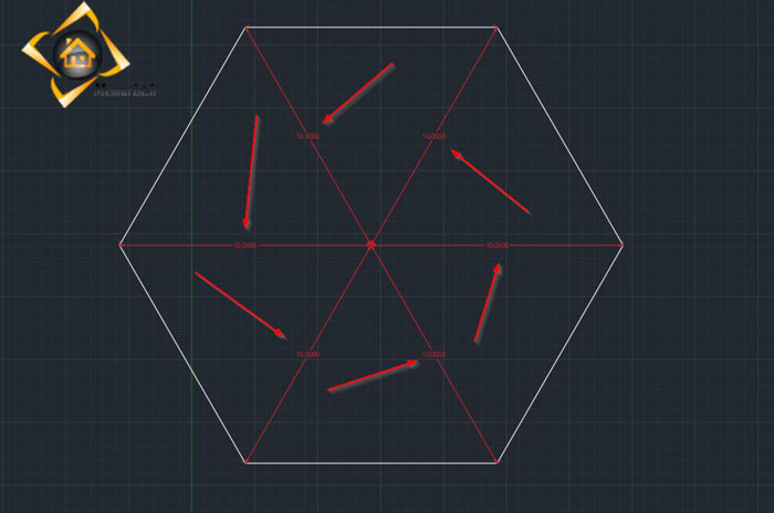 نحوه کشیدن چند ضلعی در اتوکد