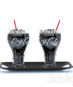 آبجکت لیوان نوشابه کوکا کولا